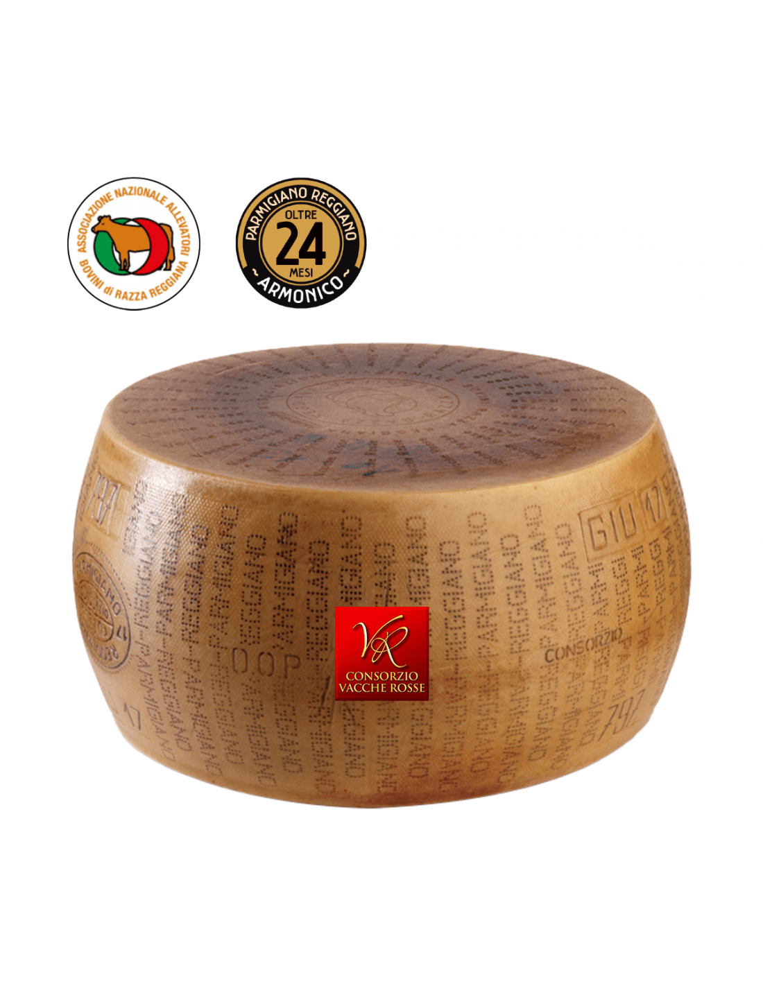 Forma intera Parmigiano Reggiano Vacche Rosse 24 mesi - Vendita online a  prezzo speciale