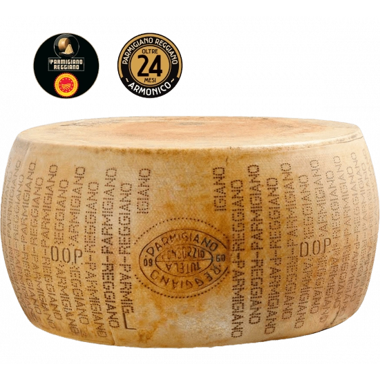 Meule de Parmesan: Parmigiano Reggiano DOP de Collina 24 Mois et 38 Kg
